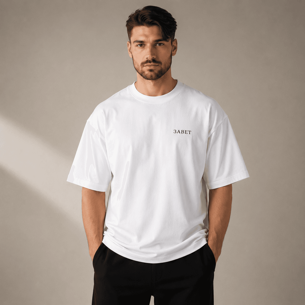 Oversize majica - Bela