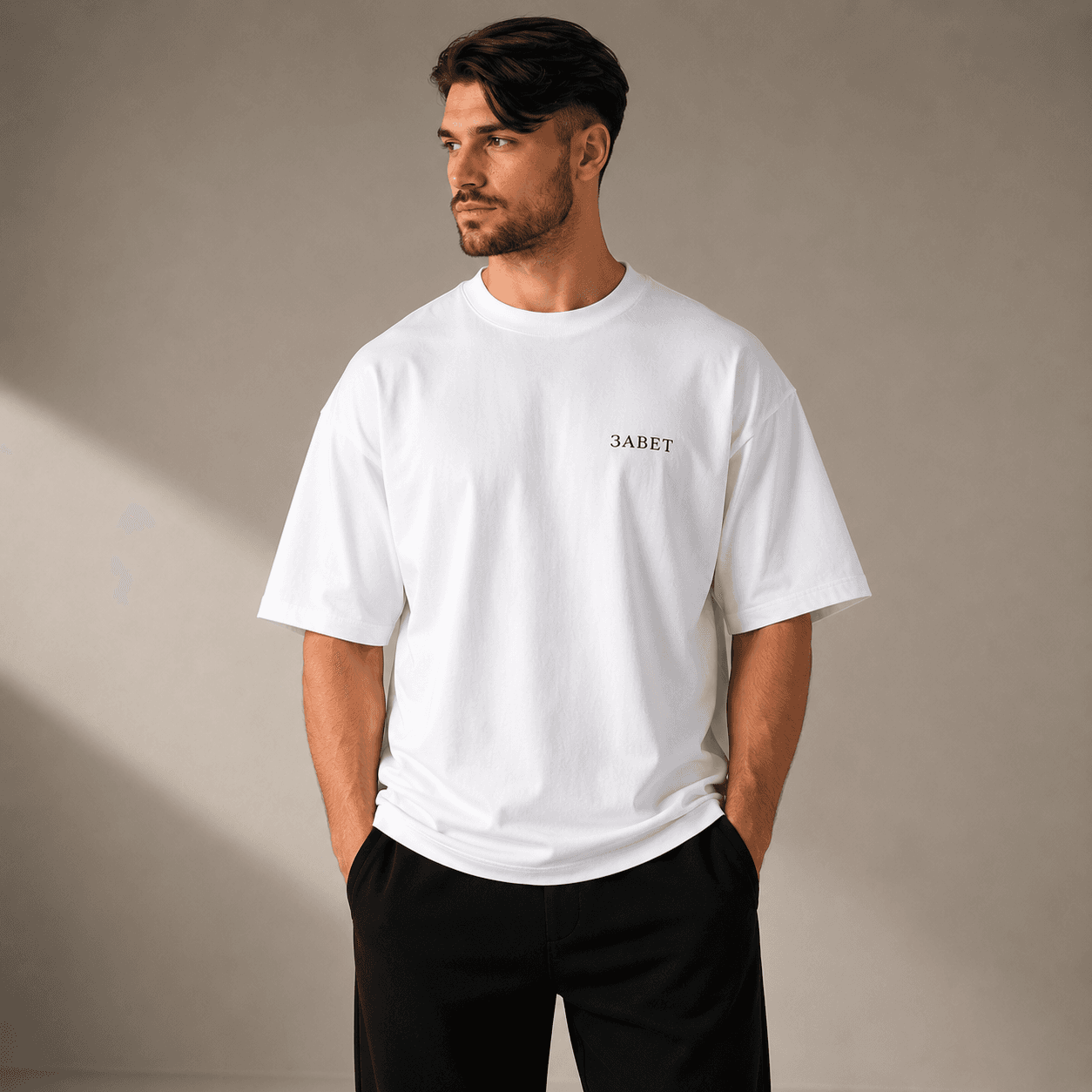 Oversize majica - Bela