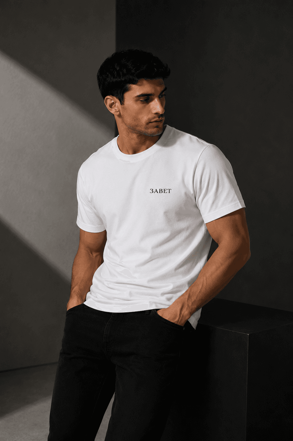 Regular fit majica - Bela