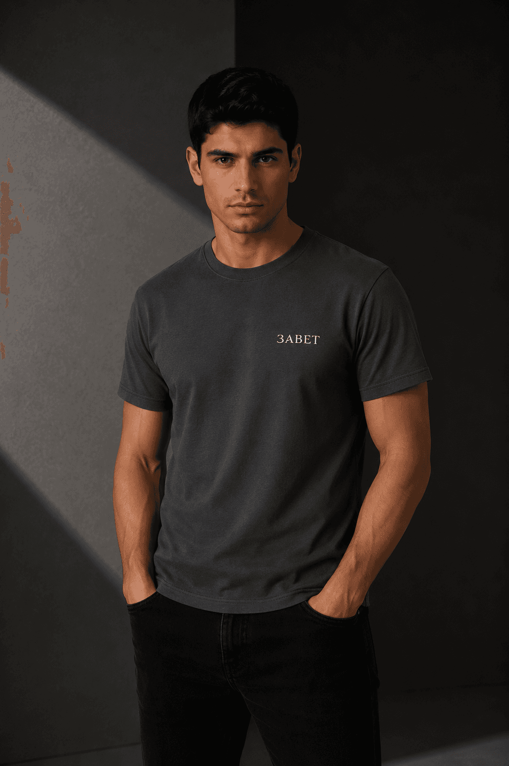 Regular fit majica - Siva